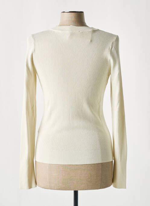 Pull coupe cintrée manches longues beige ESPRIT femme