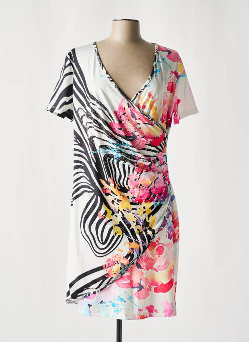 Robe mi-longue blanc MISSY pour femme