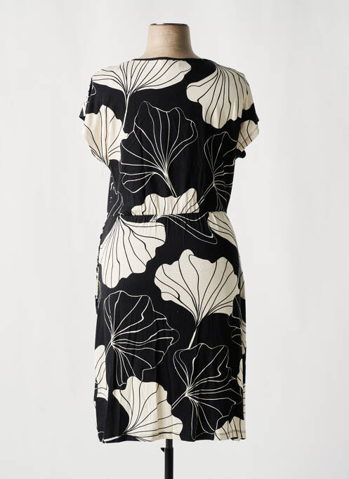 Robe mi-longue noir GEISHA pour femme