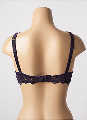 Soutien-gorge effet matière satinée haut soutien-gorge emboitant violet fonce MY CHOICE femme