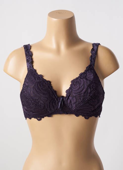 Soutien-gorge sans armature haut soutien-gorge emboitant violet fonce MY CHOICE femme