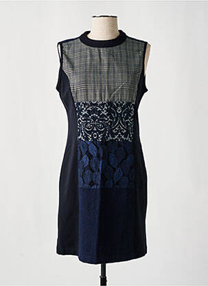 Robe courte sans manche sans manche bleu DESIGUAL femme