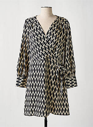 Robe courte manches longues manches longues noir LA PETITE ETOILE femme