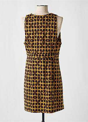 Robe courte sans manche sans manche marron SURKANA femme