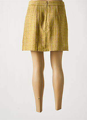 Jupe courte poches jaune MOLLY BRACKEN femme