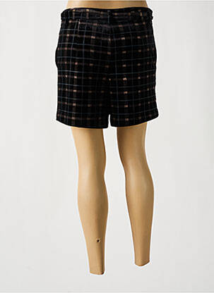 Short taille à pinces taille haute noir LILI SIDONIO femme