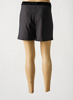 Short taille à pinces taille haute noir LILI SIDONIO femme