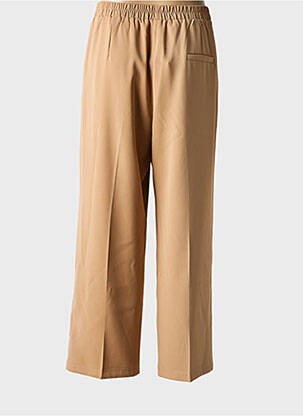 Pantalon large poches taille haute marron GRACE & MILA femme