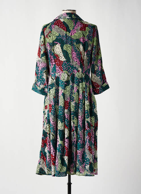 Robe mi-longue vert LILI SIDONIO pour femme