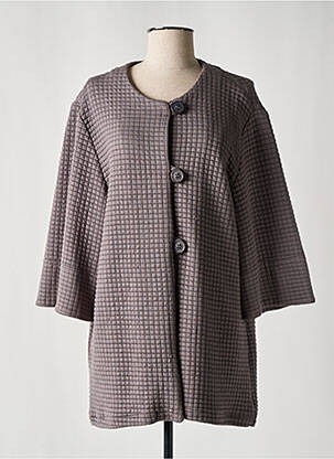 Veste casual col rond gris OLIVER JUNG femme