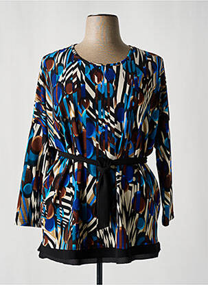 Tunique manches longues col rond bleu KOMODA femme