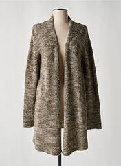 Gilet manches longues marron FELINO pour femme seconde vue