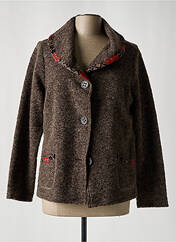 Manteau court marron TELMAIL pour femme seconde vue