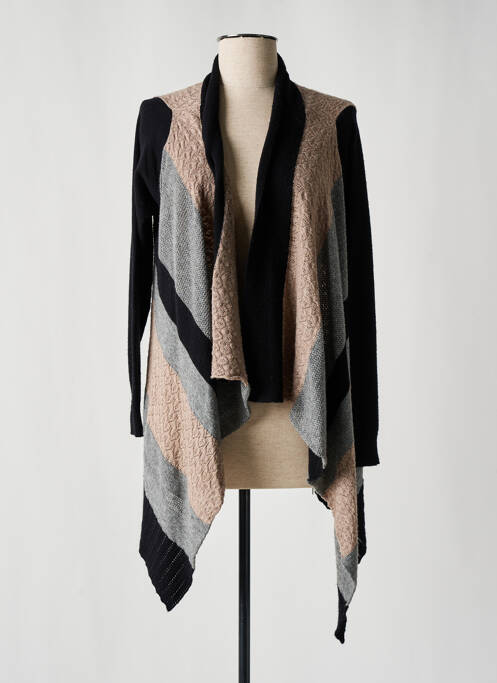 Gilet manches longues gris FELINO pour femme