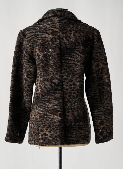 Manteau court gris FINETTE pour femme