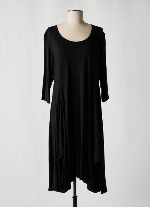Robe mi-longue noir OLIVER JUNG pour femme