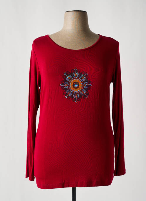 T-shirt rouge LUCCHINI pour femme