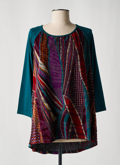 Tunique manches longues vert LUCCHINI pour femme