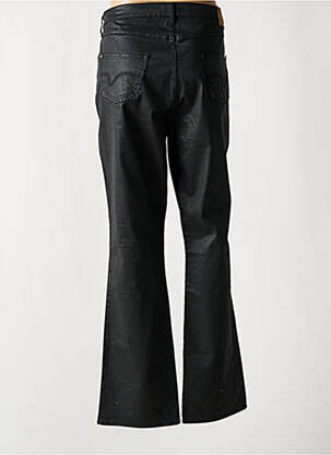 Pantalon droit stretch taille normale noir CARMEN femme