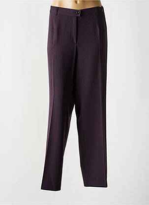 Pantalon droit stretch taille normale violet GERKE MY PANTS femme