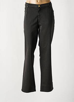 Pantalon droit stretch taille normale gris CARMEN femme