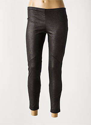 Legging effet matière satinée taille normale noir ROSE ELECTRON femme