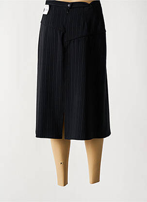 Jupe mi-longue taille à pinces noir MARYVET femme