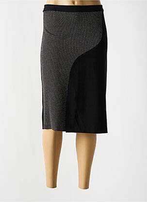Jupe mi-longue stretch noir DIAMBRE femme