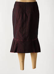 Jupe mi-longue rouge CHRISTINE LAURE pour femme seconde vue