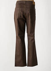 Pantalon droit marron CARMEN pour femme seconde vue