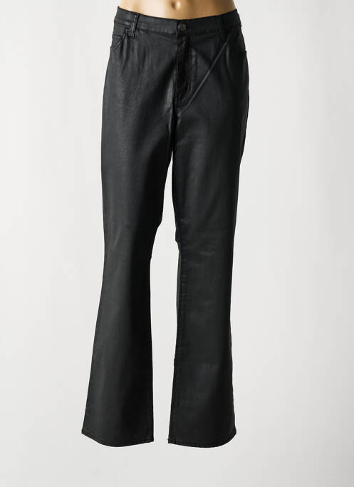 Pantalon droit stretch taille normale noir CARMEN femme