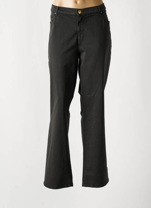 Pantalon droit stretch taille normale gris CARMEN femme