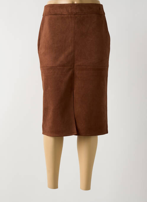 Jupe mi-longue marron BETTY BARCLAY pour femme
