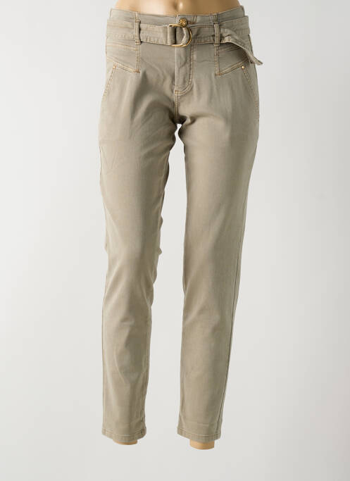 Pantalon slim gris PARA MI pour femme