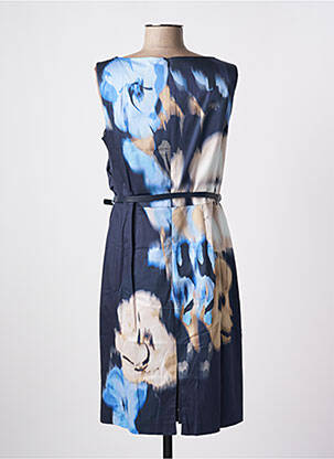 Robe mi-longue imprimé fleurs sans manche bleu BETTY & CO femme