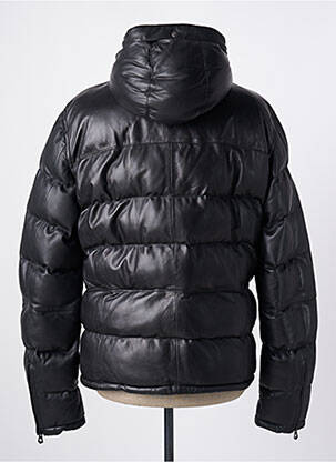 Veste en cuir poches noir DAYTONA homme