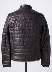 Veste en cuir marron DAYTONA pour homme seconde vue