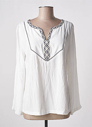 Blouse manches longues manches longues blanc DEVERNOIS femme