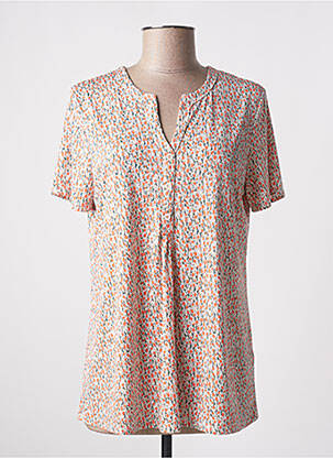 Top stretch manches courtes orange DIANE LAURY femme