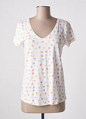 T-shirt blanc C'EST BEAU LA VIE pour femme seconde vue