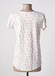 T-shirt blanc C'EST BEAU LA VIE pour femme seconde vue