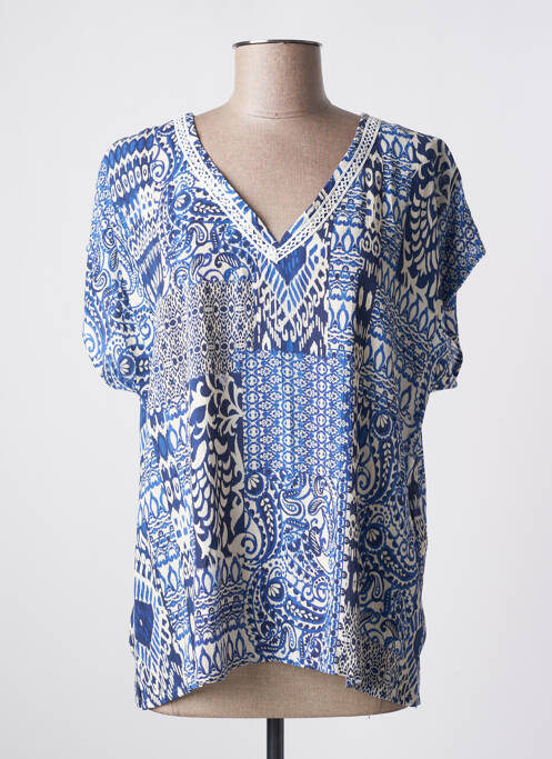 Blouse bleu JULIE GUERLANDE pour femme