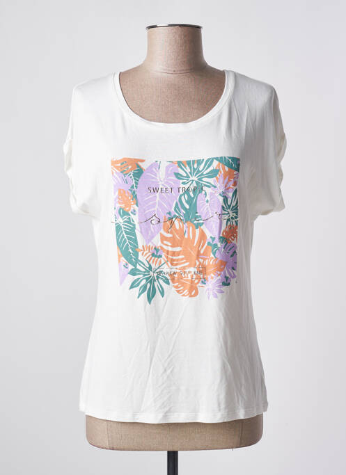 Top blanc JULIE GUERLANDE pour femme