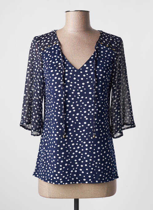 Top bleu JULIE GUERLANDE pour femme