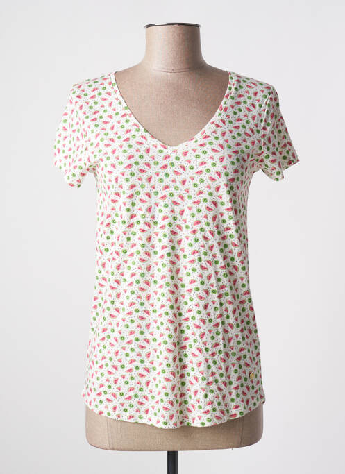 T-shirt blanc C'EST BEAU LA VIE pour femme