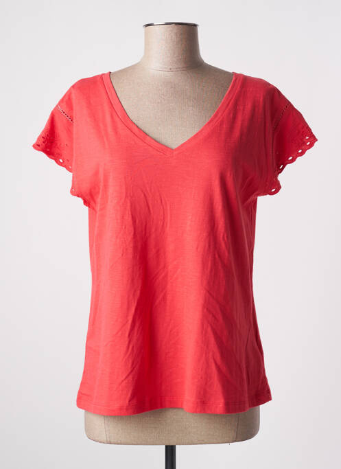 T-shirt rouge JULIE GUERLANDE pour femme