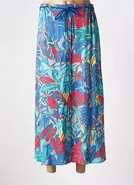 Jupe longue tissage crêpe bleu DIANE LAURY femme