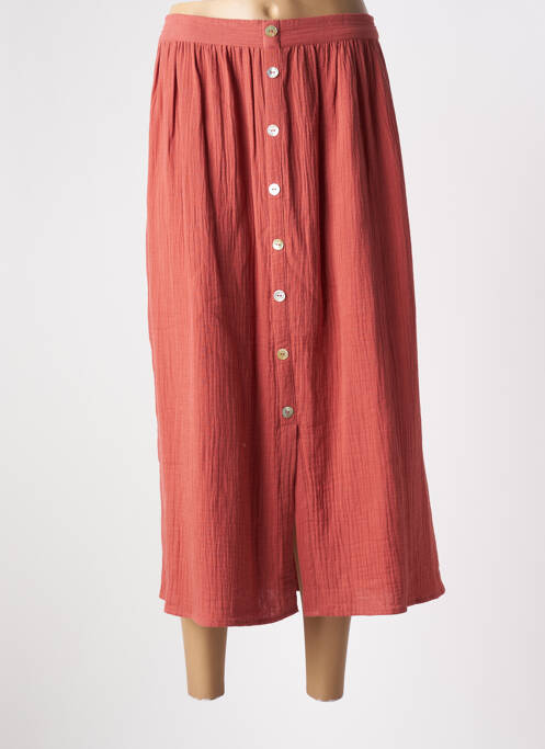 Jupe longue orange C'EST BEAU LA VIE pour femme