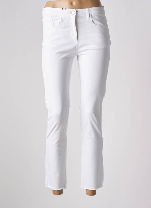 Pantalon 7/8 blanc DEVERNOIS pour femme