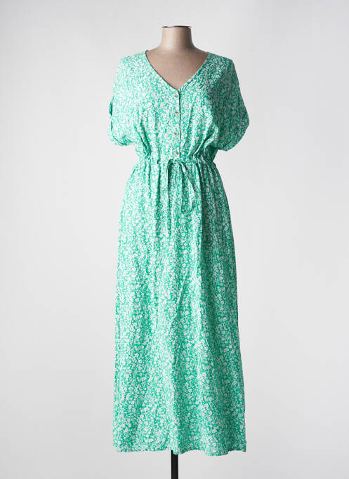 Robe longue vert C'EST BEAU LA VIE pour femme